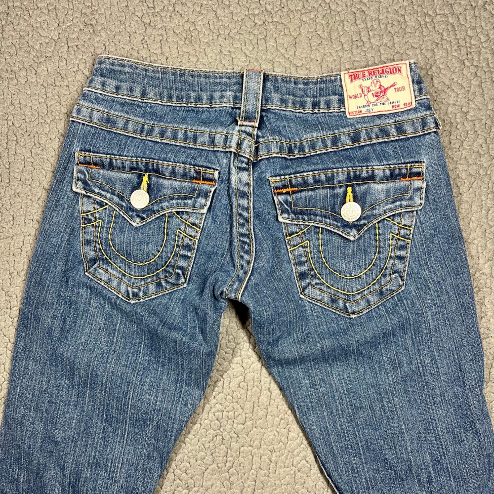 True Religion Blue Flare Jeans - Picture 4 of 11